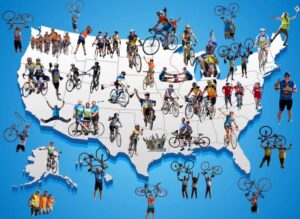 Israel Ride Across America Map